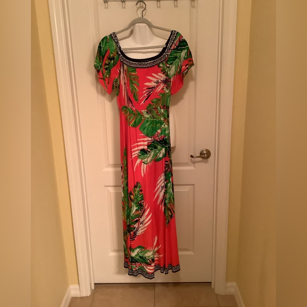 Jealous Tomatoe asymmetrical dress colorful size Med red black green str…